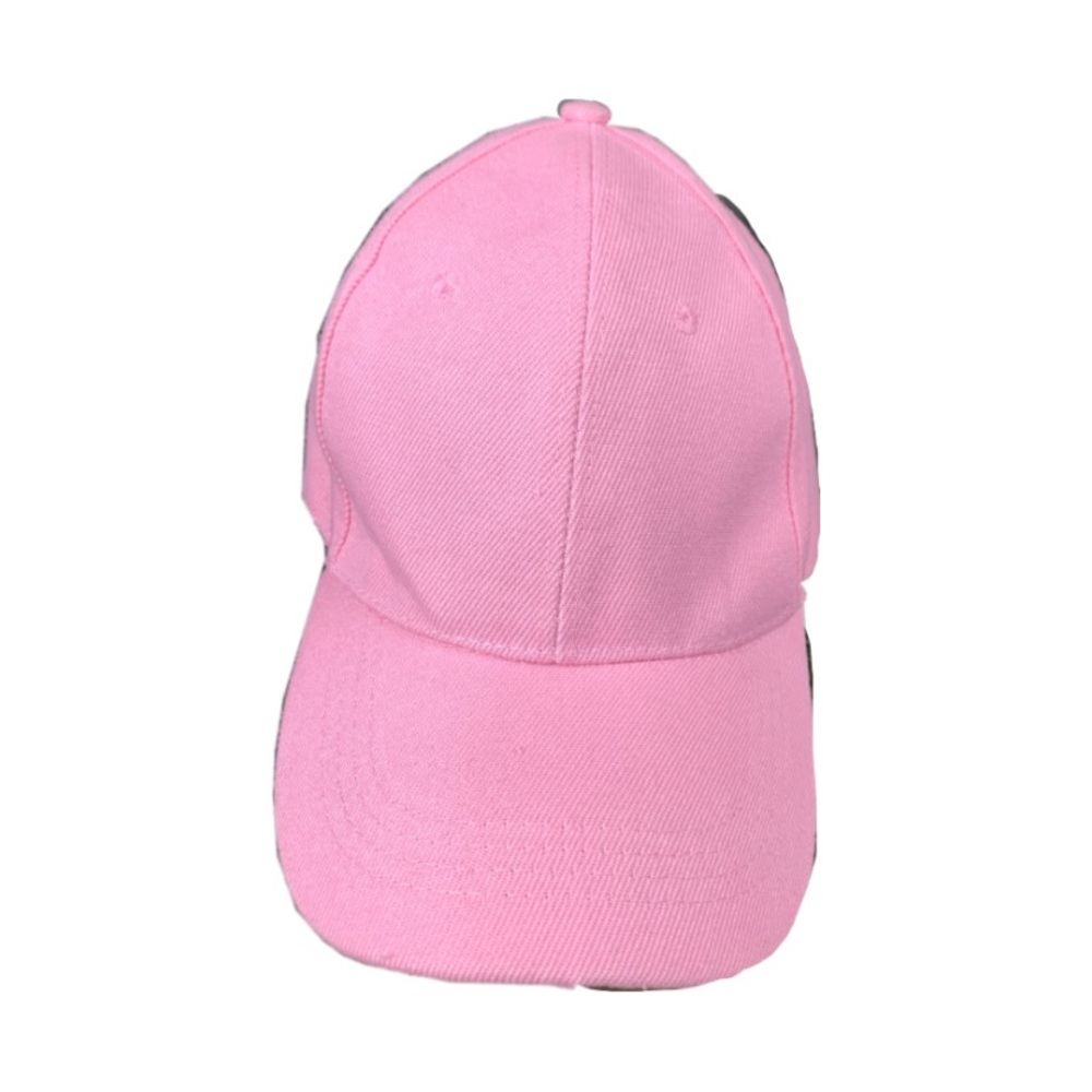 Pink Unisex velcro hat